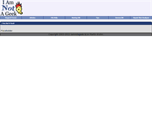 Tablet Screenshot of iamnotageek.com